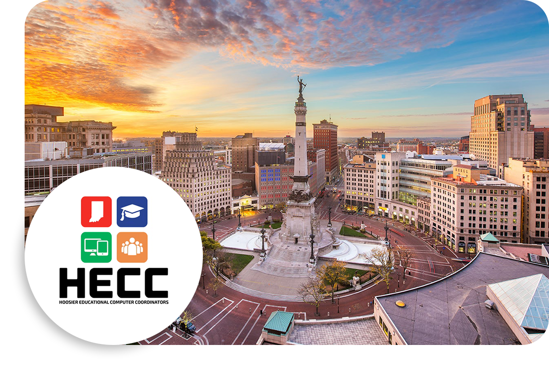 HECC logo on Indianapolis, IN skyline