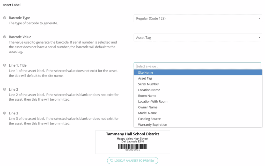 Label editor
