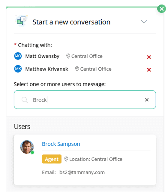 Support Messenger Start a Conversation
