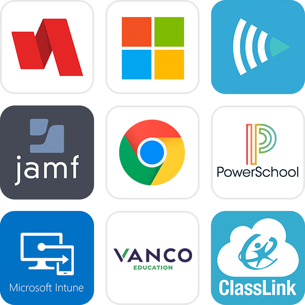 Examples of apps and integrations that work with the Incident IQ platform.