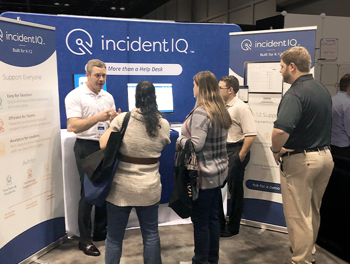 Incident IQ booth at one of their first conferences