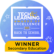 Award badge for Tech & Learning Award of Excellence, 2025