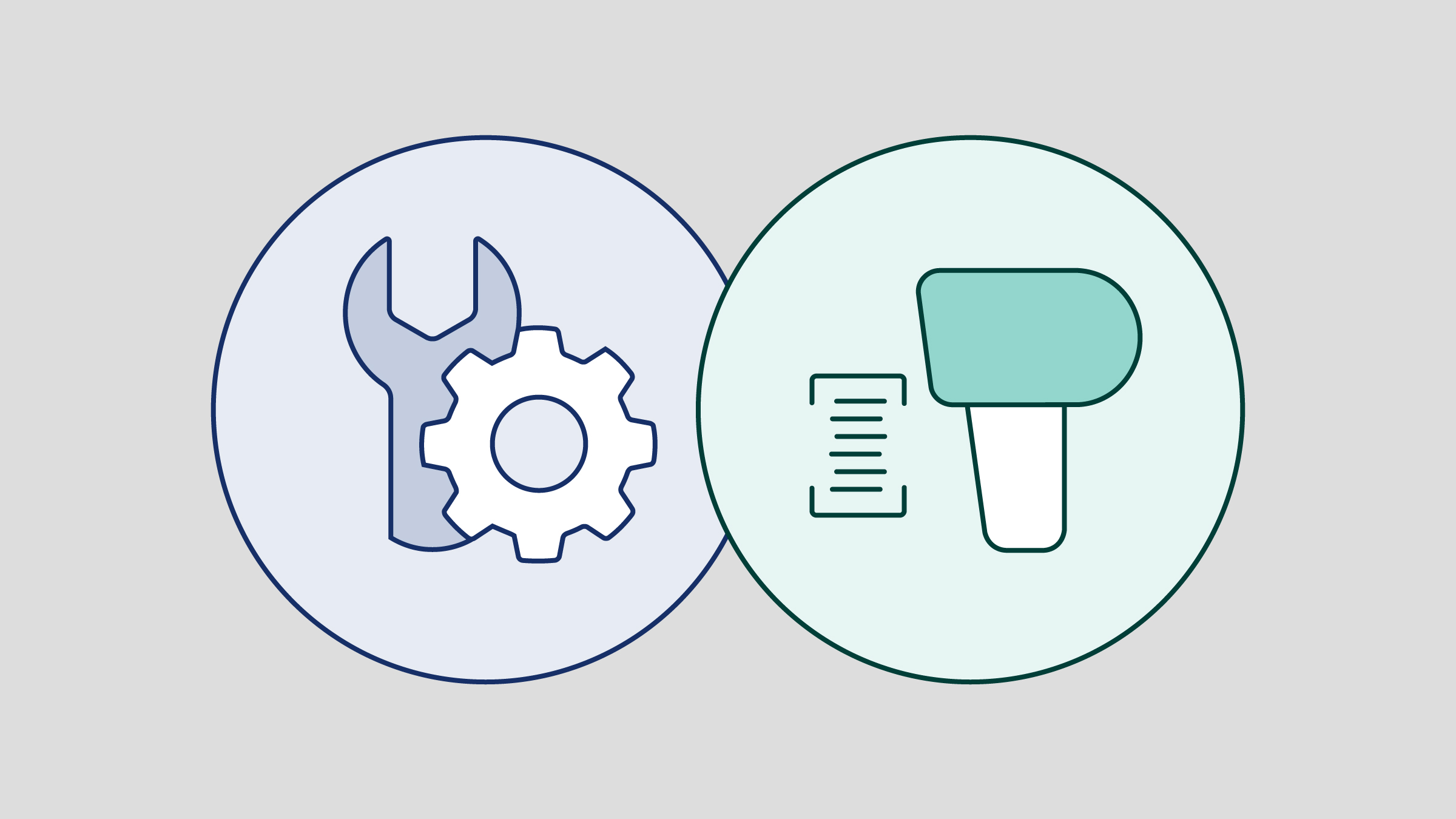 Blue header graphic for ITSM vs ITAM blog representing comparison between IT service management and IT asset management.