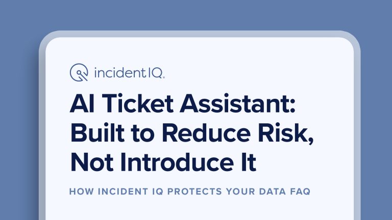 AI-powered K–12 help desk interface showing faster ticket resolution and clean data for IT teams