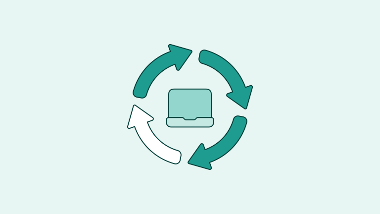 Device lifecycle planning illustration showing connected operational data improving asset visibility